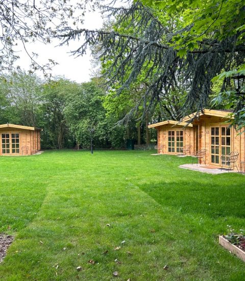 Wooden Lodge at Tall Pines Park